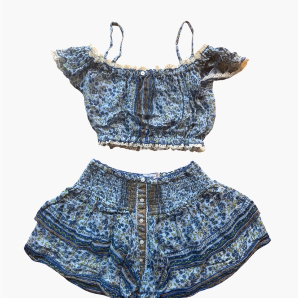 Poupette St. Barth Navy and White Kids Set